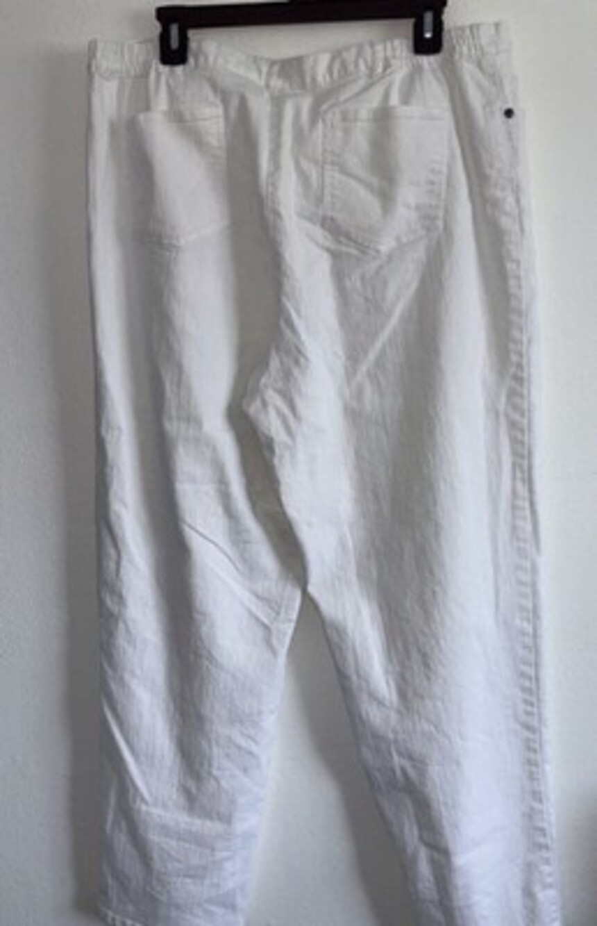 Ruby Rd Cotton White Pants Size 18 - Picture 3 of 3
